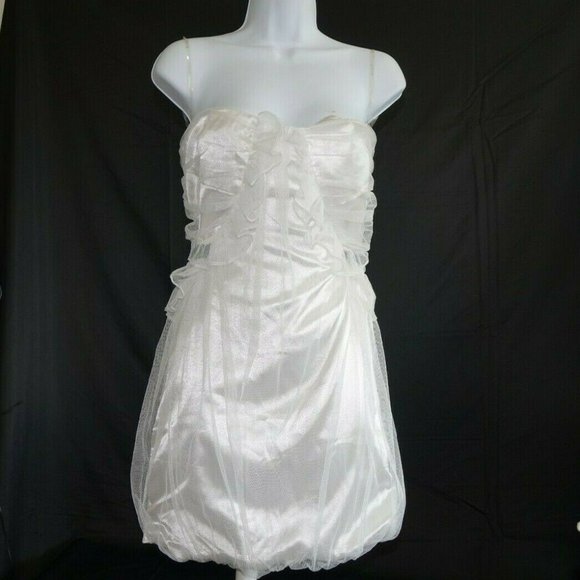 Esley Dresses & Skirts - Esley White Bubble Dress Size S Party Dance